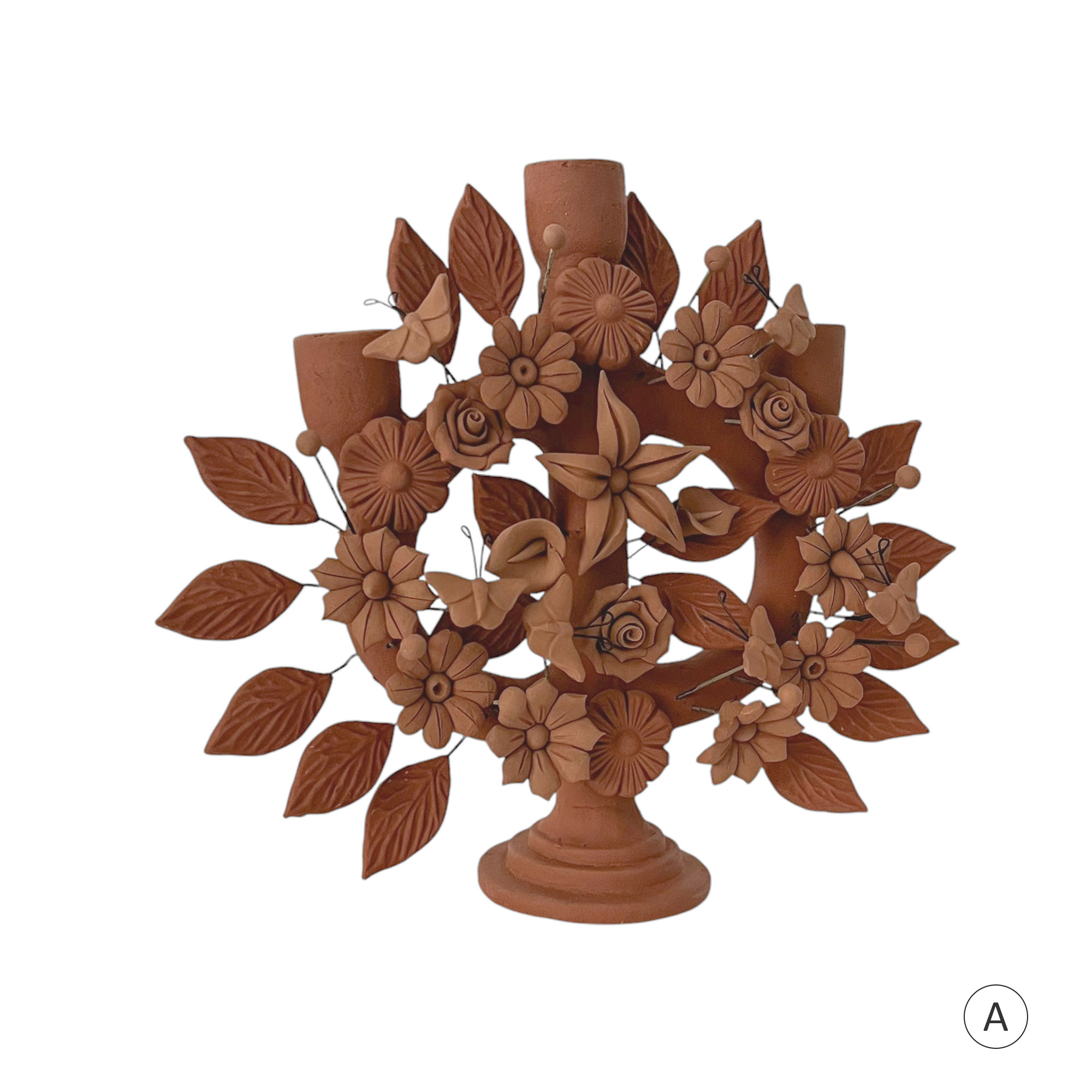 CBH01A-CANDELABRO-BARRO-HECHO-A-MANO-POR-ARTESANOS-MEXICANOS-MEXICAN-POTTERY-FOLK-ART-1